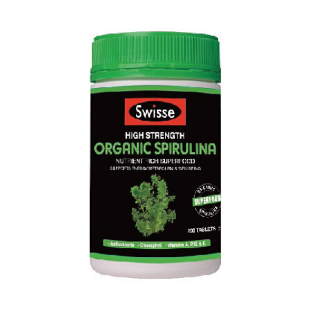 Swisse High Strength Organic Spirulina加强型有机螺旋藻 200粒 X 3