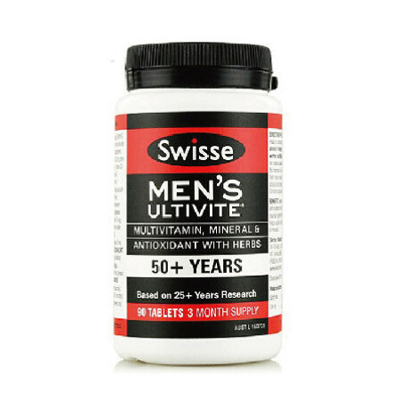 Swisse Mens 50+ Ultivite 50岁以上男士复合维生素 90粒 X 3