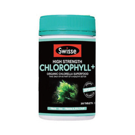 Swisse High Strength Organic Chlorophyll 加强型高浓度叶绿素片 200粒 X 3图片