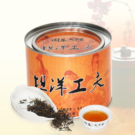 【福建特产】国茶天下秀 坦洋工夫红茶100g  茶叶罐装图片