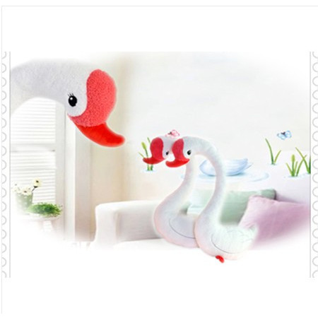 ILOOP创意毛绒玩具 创意 新奇礼物 天鹅摆件 唯美爱情礼物 1.1M图片