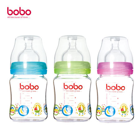 香港BOBO玻璃奶瓶1个160毫升（赠送双11超值同品牌神秘好礼）图片