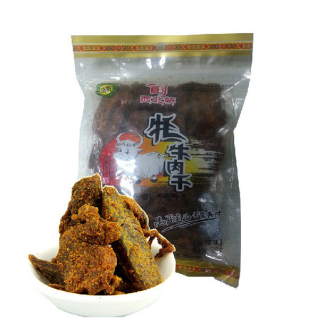 【青海特产】西北骄牦牛肉干（香辣味）500g图片