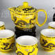 【景邮陶瓷】景德镇精美陶瓷茶具 7头双层防烫茶具套装 多色可选
