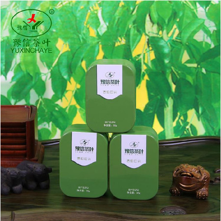 豫信茶叶 2016年春茶信阳毛尖绿茶原产地2号铁盒 自产自销