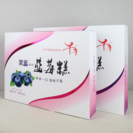 果蓝蓝莓糕礼盒75g×4  有机食品 明目亮眼 提升视力 零食首选图片