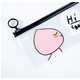 24AF韩版文具透明PVC印花笔袋A710卡通可爱方形文具铅笔收纳袋