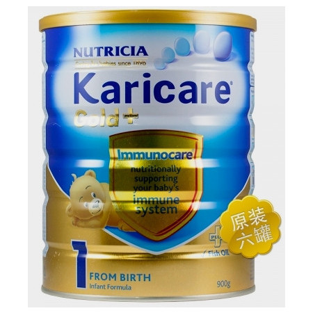 Karicare Gold+1 可瑞康金装 婴儿奶粉 1 段(0-6个月) 整箱六罐图片