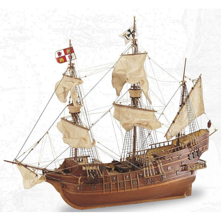 拉丁圣胡安Galeon XVIth世纪帆船模型18022图片