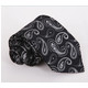 萨托尼专柜正品男士商务休闲 蚕丝领带 黑白条纹14063059