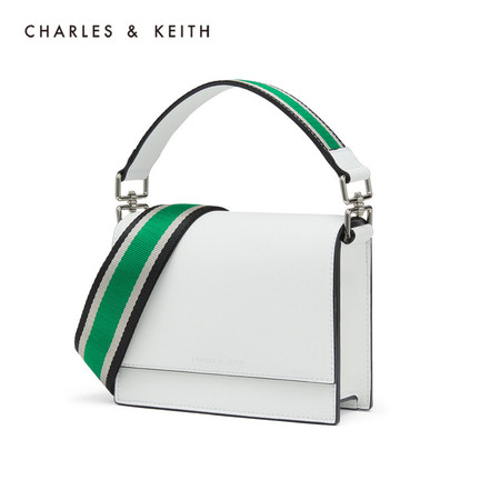 CHARLES & KEITH 单肩包 拼色宽肩带手提单肩包女 CK2-80671122