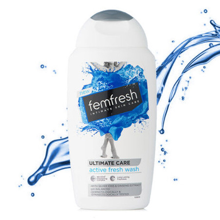 【海外购】【包邮包税】英国Femfresh芳芯 女性私处护理洗液250ml