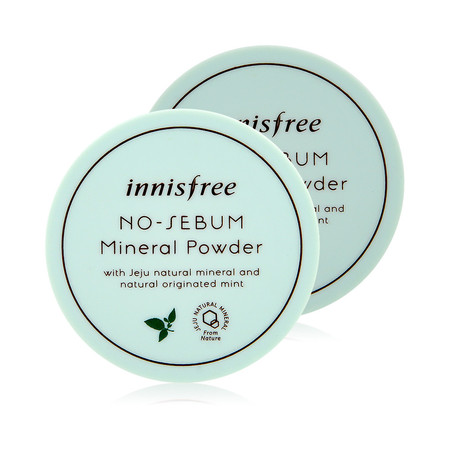 【海外购】【包邮包税】韩国innisfree悦诗风吟薄荷吸油纸定妆多效散粉 5g*2个