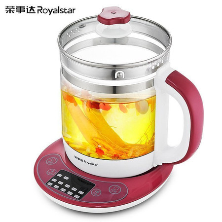 荣事达 （Royalstar）YSH1532养生壶1.5 L 触控式煎药壶高硼硅玻璃壶花茶器煲茶壶烧