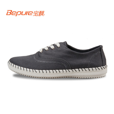 Bepure/宝飘时尚休闲鞋 潮流单鞋低帮系带板鞋B-123图片
