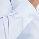 JAMESKINGDOM  占姆士专柜同款男士新品斜纹浅蓝商务长袖衬衫