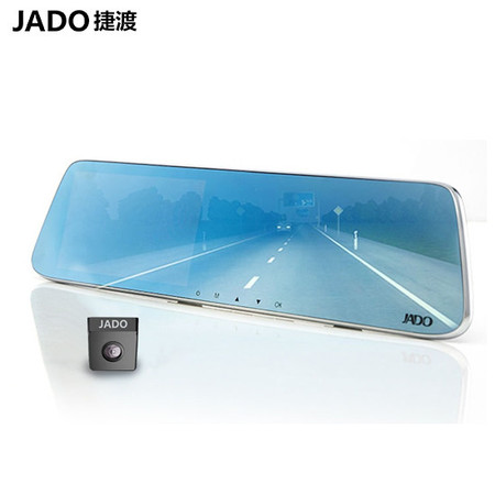  捷渡 /JADO D630 后视镜行车记录仪 前后双录 带32G图片