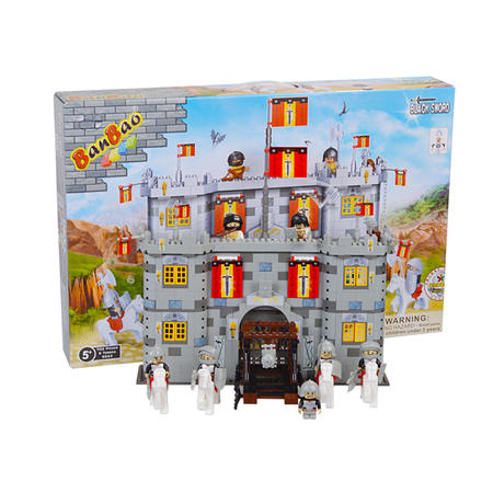 【邦宝】 城堡系列 小颗粒积木邦宝益智拼插 玩具中心城堡8262