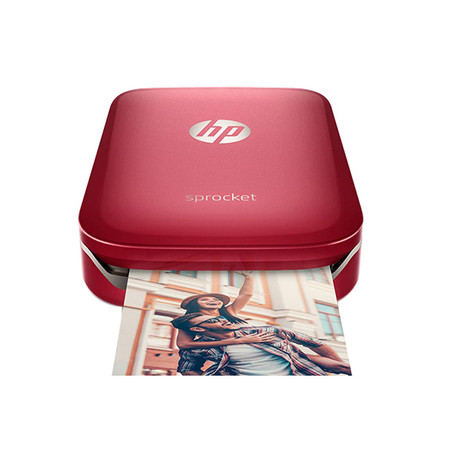 惠普（HP）惠普小印Sprocket 100(红) 口袋照片打印机 无墨打印 蓝牙连接 移动打印图片