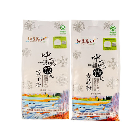 地道龙江 饺子粉1kg+麦芯粉1kg