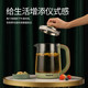 龙的/Longde 1.8L养生壶花茶壶全自动多功能玻璃煮茶器电水壶LD-YS1896