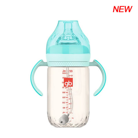 好孩子/gb 好孩子/gb 实感宽口径握把吸管PPSU奶瓶300ML(铂金系列)B80487/B80488