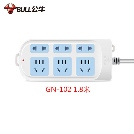 公牛GN-102新国标插座/插线板 6位插孔图片