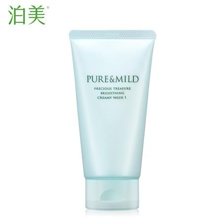 泊美/PURE & MILD 鲜纯珍萃柔亮洁面膏120g 洗面奶图片