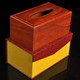 红木精品红，花梨工艺品光面礼品纸巾盒