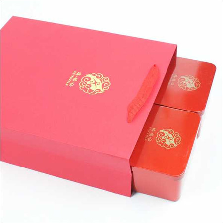 武夷山茶 大红袍 礼盒 浓香炭焙型乌龙茶铁盒装150克送礼图片