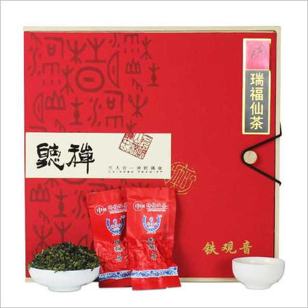 仿实木礼盒 茶叶礼品盒装 安溪铁观音 清香型乌龙茶 500g