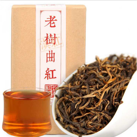 滇红功夫茶 2017年老树曲红 一芽一叶工夫红茶 手工红茶80g