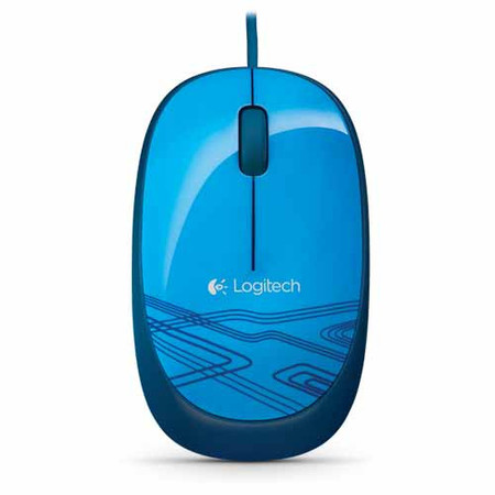 罗技（Logitech）M105 鼠标（活力蓝）