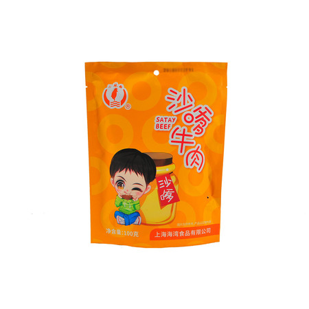 【邮上海】小辣椒精品沙嗲牛肉100g*5袋图片