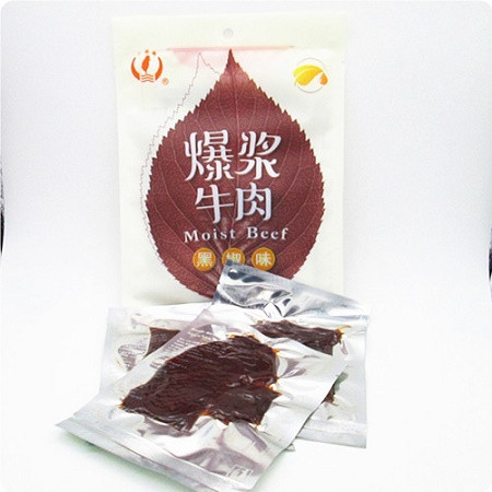 【邮上海】小辣椒爆浆牛肉70克（黑椒味）70g*5袋图片