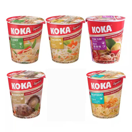  【效期至7.3认可再拍】 KOKA 快熟面（五种口味各2盒）共10盒图片