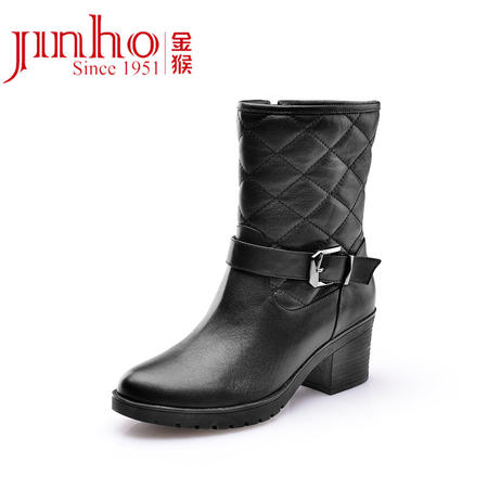 金猴 Jinho时尚潮流欧美风 冬季日常休闲逛街 保暖矮筒中跟女士靴子 Q4014/15