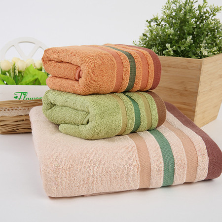 竹派 加厚竹纤维浴巾毛巾 小礼盒组合（1浴巾+2毛巾）图片