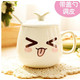 AFBZ01陶瓷杯 创意马克杯子带盖咖啡杯可爱表情杯茶水杯广告礼品