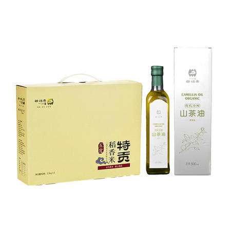 特贡稻花香礼盒+有机山茶油500ml*1图片