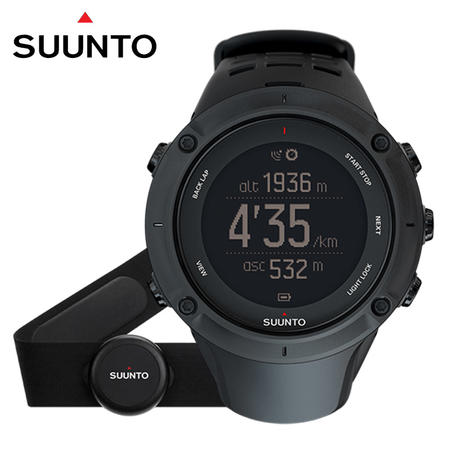 SUUNTO颂拓 SUUNTO AMBIT3 PEAK Black HR拓野3巅峰黑心率腕表SS02