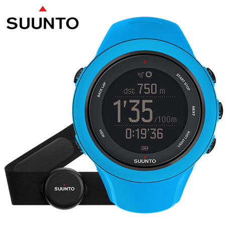 SUUNTO颂拓 AMBIT3SPORTBlackHR拓野3动感蓝心率腕表ss0206790000图片