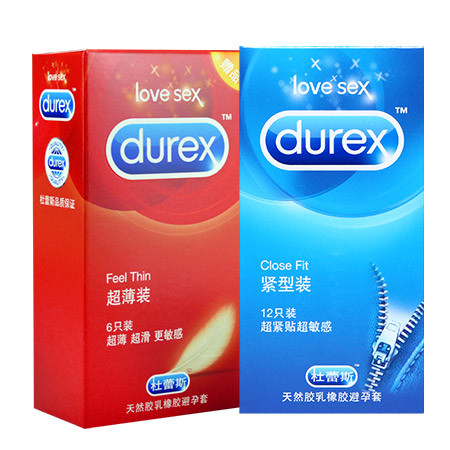 杜蕾斯Durex 避孕套 紧型12只装+超薄6只装图片