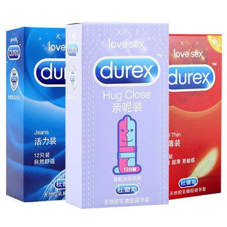 杜蕾斯Durex 避孕套 亲昵12只装+活力12只装+超薄6只装图片