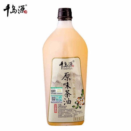 千岛源原味茶油1.5L山茶油压榨茶籽油东方橄榄油母婴有机认证自然浓香