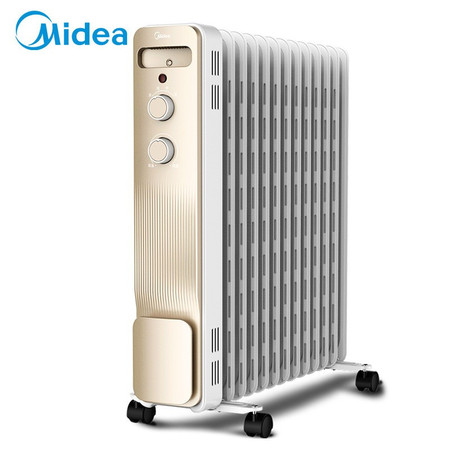 美的/MIDEA  取暖器 油汀电暖器 家用13片电暖气电热暖风机电油汀 NY2213-18GW图片