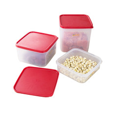 宝优妮 密封罐储物罐杂粮收纳盒带盖干果盒干货盒塑料食物收纳盒厨房用品 (3件组合)