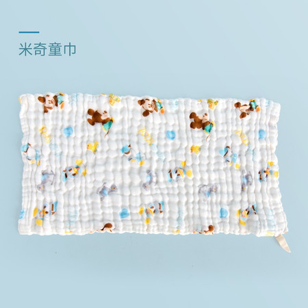 迪士尼/DISNEY 纯棉泡泡纱面巾 6层纱布童巾