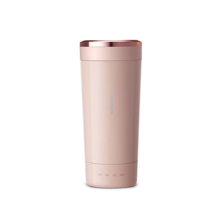 摩飞电器 便携式旅行电热水杯 粉色 可做电热水壶保温杯图片