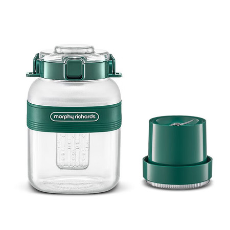 摩飞电器 二代榨汁桶榨汁杯 绿色 无线充电果汁杯随行杯 1升大容量图片